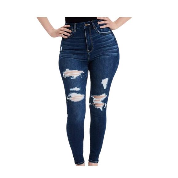 American Eagle Outfitters Denim - 4/$45 AEO | Distressed Curvy Hi-Rise Jeggings | 6